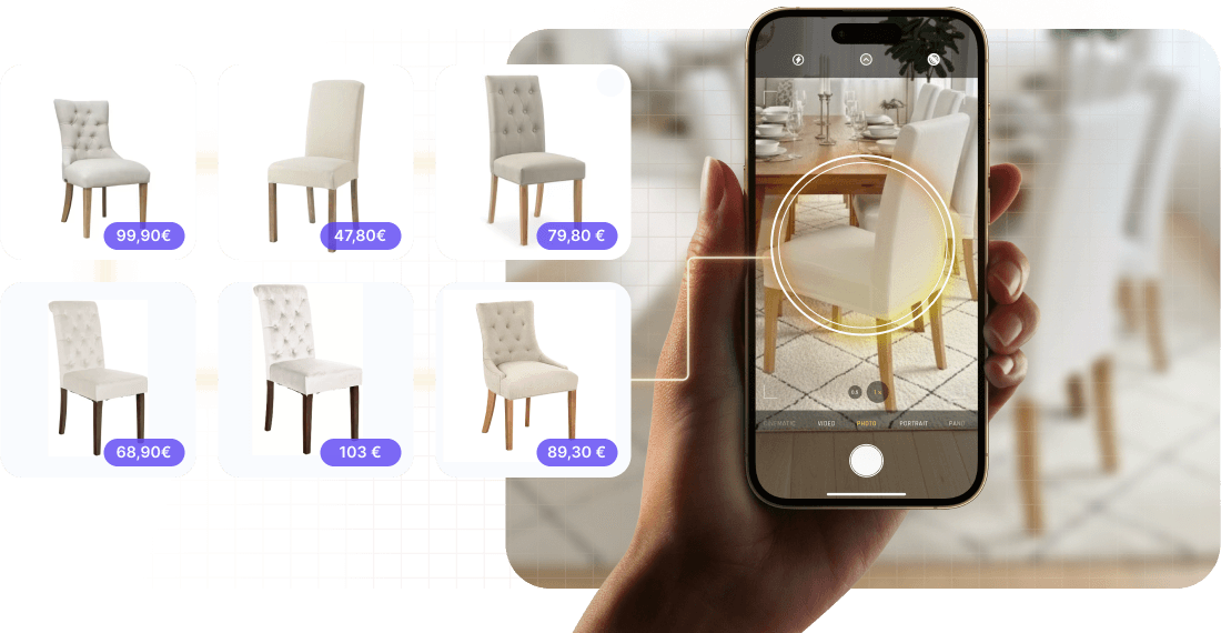 Transformez chaque image en opportunité de vente grâce à l’IA et la recommandation visuelle.