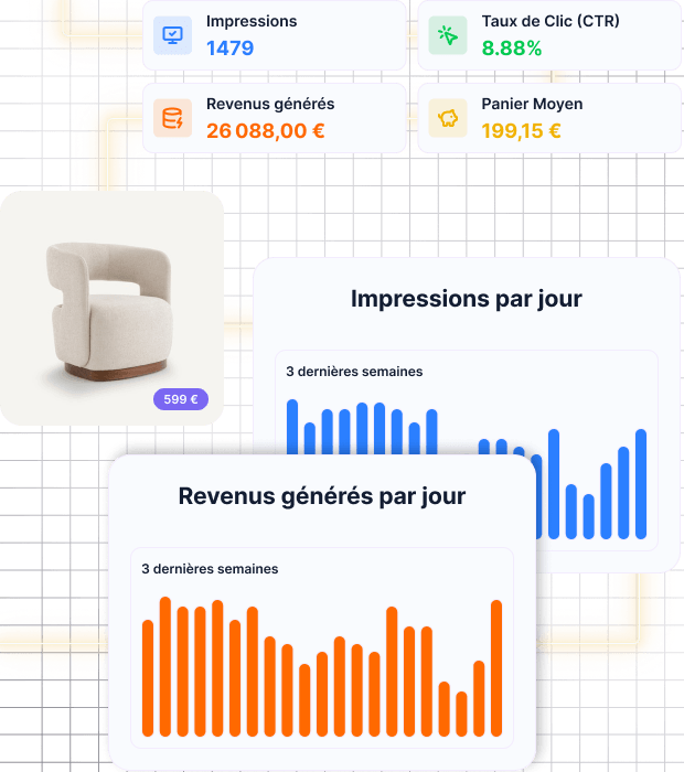 Transformez chaque image en opportunité de vente grâce à l’IA et la recommandation visuelle.